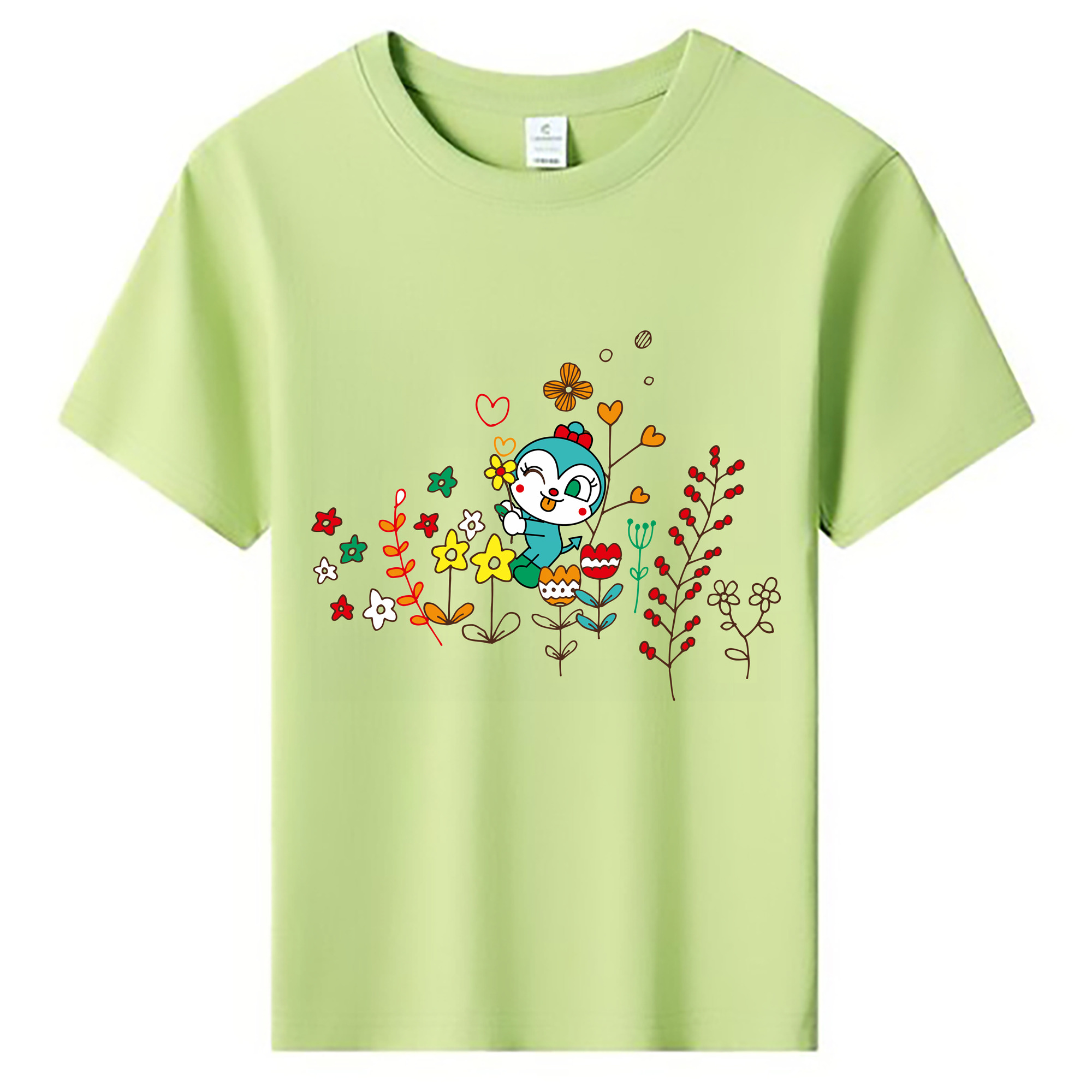 （画像用） アンパンマン Anpanman 綿100％キッズTシャツ（フロントプリント）